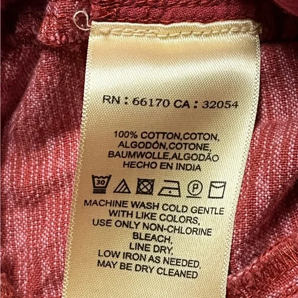 Anthropologie Loose Fit Cotton Pants Size XS - Picture 7 of 7